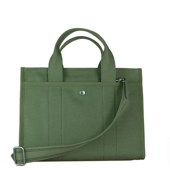 Coach Cargo Tote CP158 Soft Green Canvas Laptop Bag NWT - Picture 2 of 7